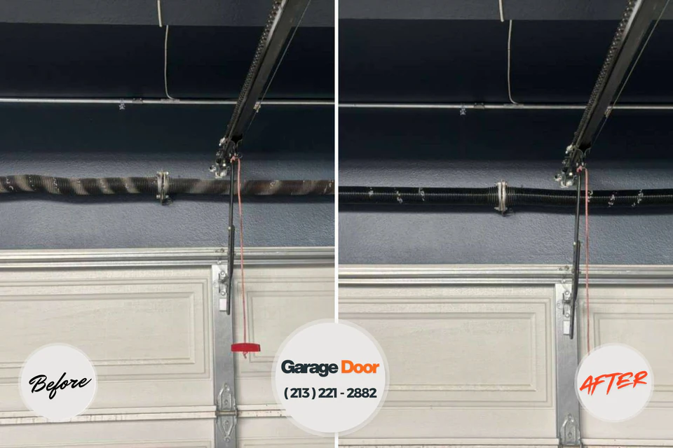Before and after: Garage Door Service Platteville, CO